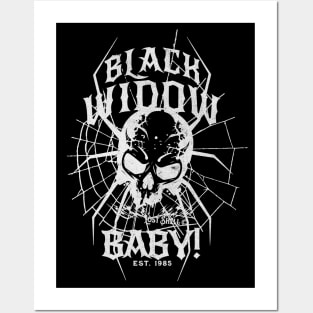 Black Widow Baby! White Posters and Art